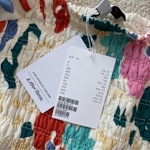 & OTHER STORIES PRINTED LINEN MIDI DRESS - Picture 7 of 12